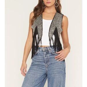 Vocal Black Vest with Silver Accents